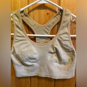 Ibex  merino wool sports bra Size medium , Beige